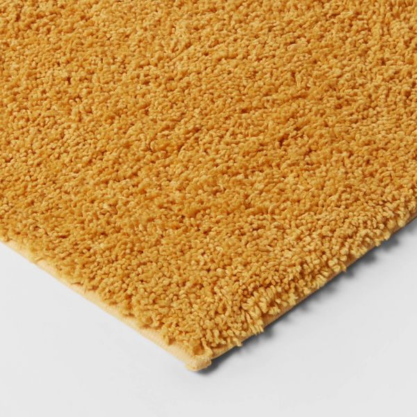 20"x34" Antimicrobial Bath Rug Aqua - Threshold™: Machine Washable, Latex Backed, Tufted Polyester