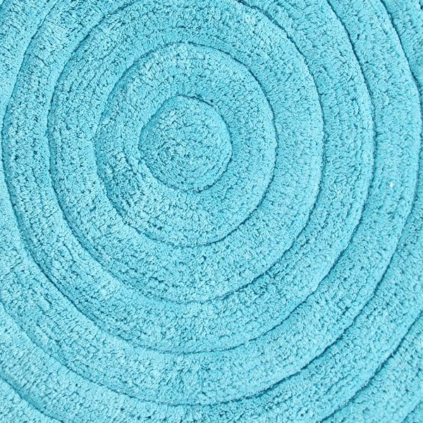 Knightsbridge Stylish And Comfortable Traditional Echo Design 2 PC Cotton Bath Rug Set 20"x30" & 24"x40" Stone