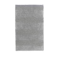 Knightsbridge Stylish And Comfortable All Season Traditional Wide Cut Design Cotton Bath Rug 21" X 34" Silver