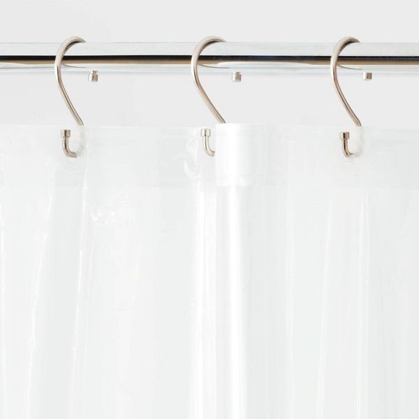 70"x71" Lightweight Color Shower Liner Clear - Room Essentials™