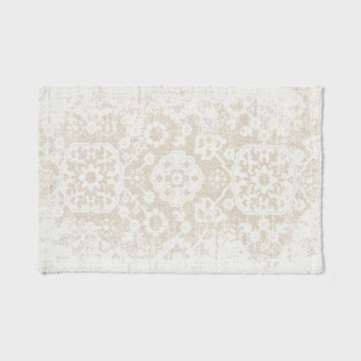 20"x30" Floral Bath Rug Khaki - Threshold™