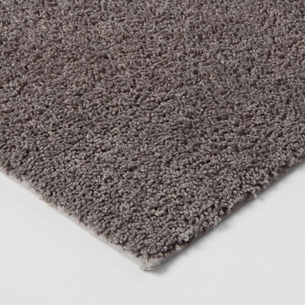 20"x34" Antimicrobial Bath Rug Aqua - Threshold™: Machine Washable, Latex Backed, Tufted Polyester