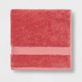 Total Fresh Antimicrobial Bath Towel Rose Pink - Threshold™: Heavyweight Cotton, Low Lint, Machine Washable