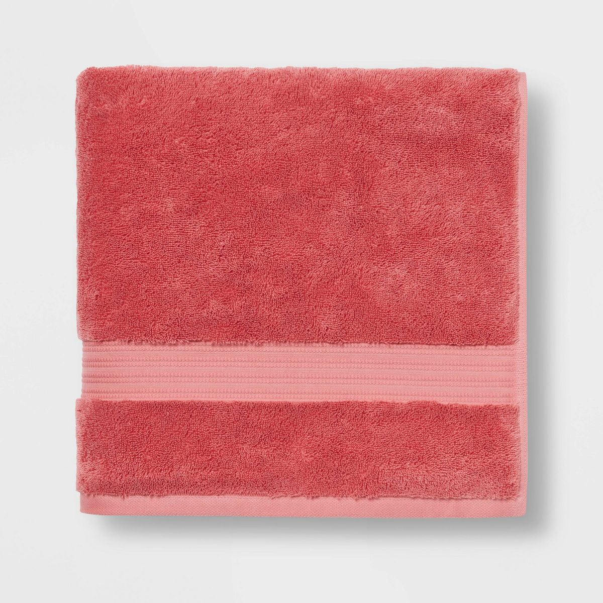 Total Fresh Antimicrobial Bath Towel Rose Pink - Threshold™: Heavyweight Cotton, Low Lint, Machine Washable