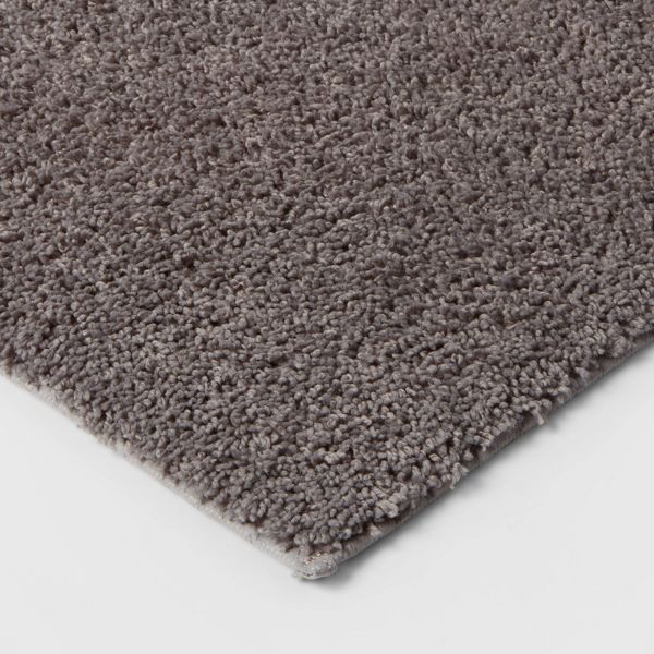 20"x34" Antimicrobial Bath Rug Aqua - Threshold™: Machine Washable, Latex Backed, Tufted Polyester