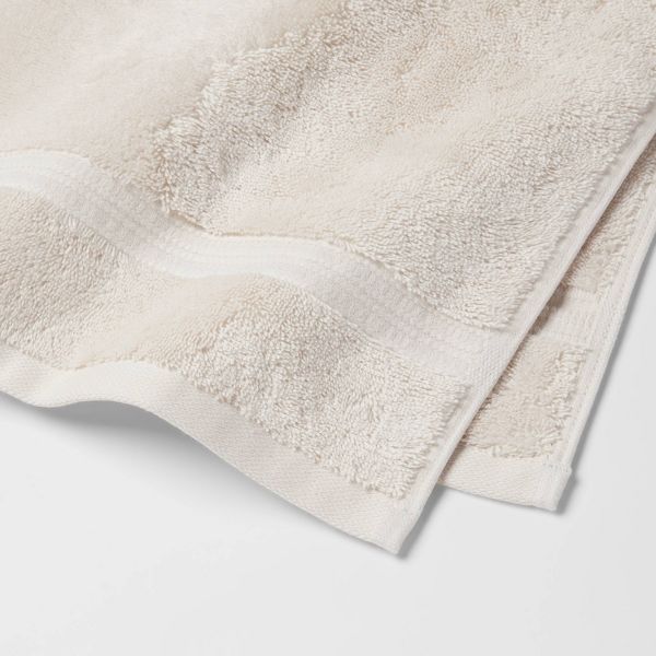Total Fresh Antimicrobial Hand Towel Tan - Threshold™: 100% Cotton, Low Lint, Machine Washable, Terry Cloth