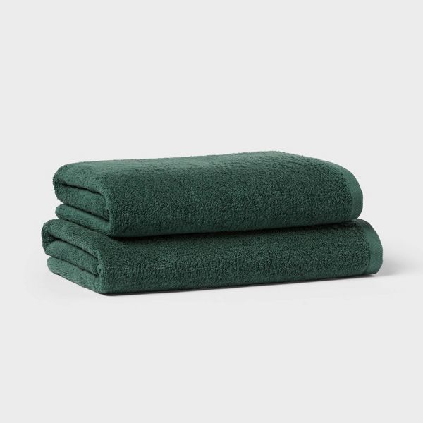 Everyday Bath Towel Dark Green - Room Essentials™