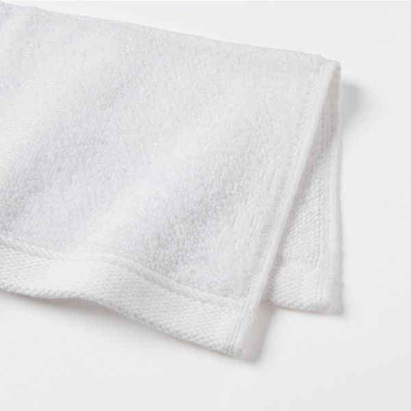 8pk Antimicrobial Washcloth Set White - Room Essentials™: Midweight Cotton Terry, Machine Washable