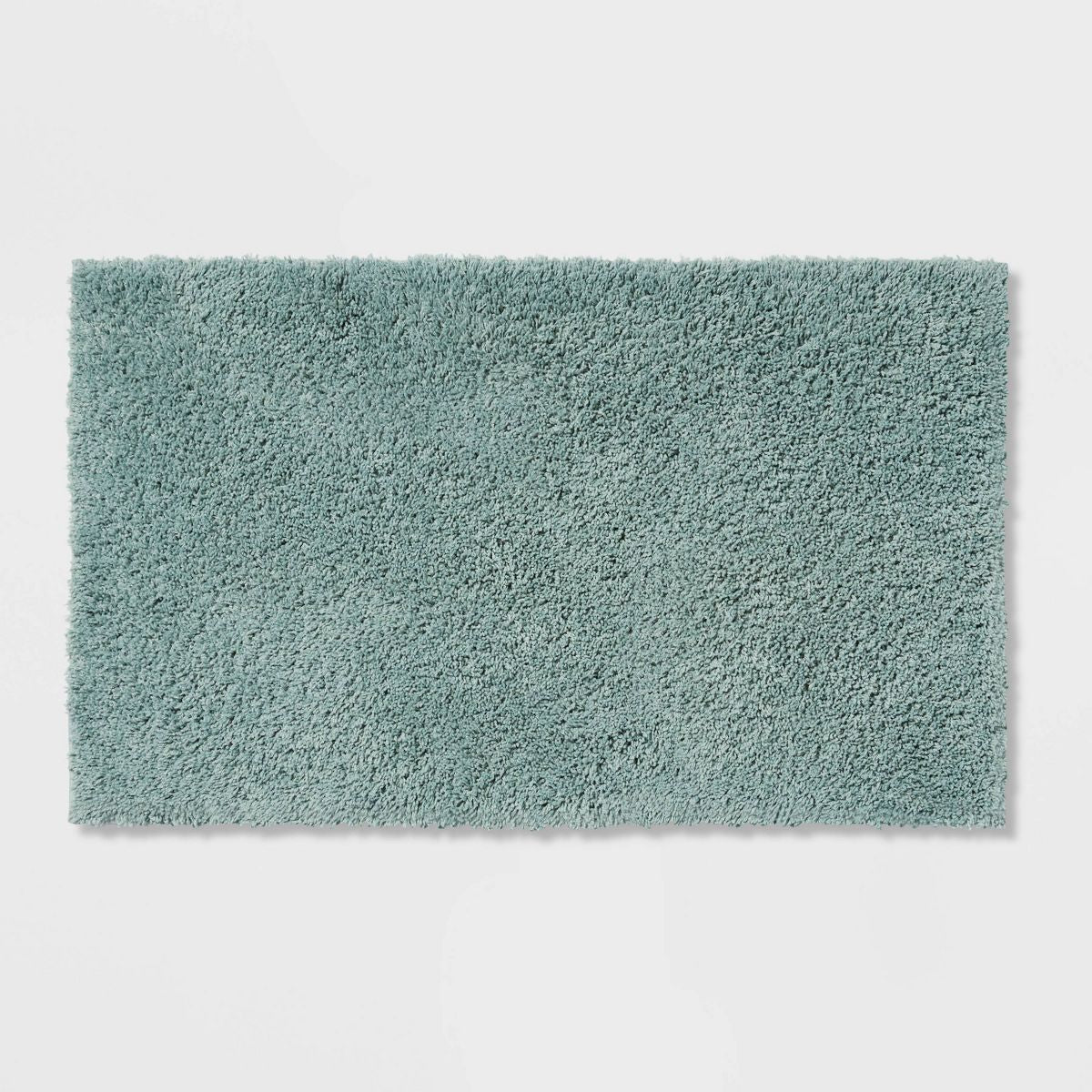 20"x34" Antimicrobial Bath Rug Aqua - Threshold™: Machine Washable, Latex Backed, Tufted Polyester