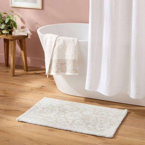 20"x30" Floral Bath Rug Khaki - Threshold™