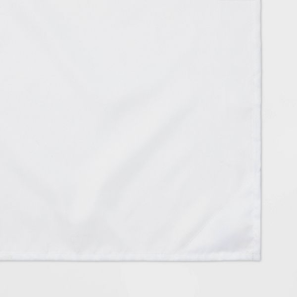 71"x71" RPET Fabric Mid Weight Shower Liner White - Threshold™: Mildew Resistant, Machine Washable, Grommet Top