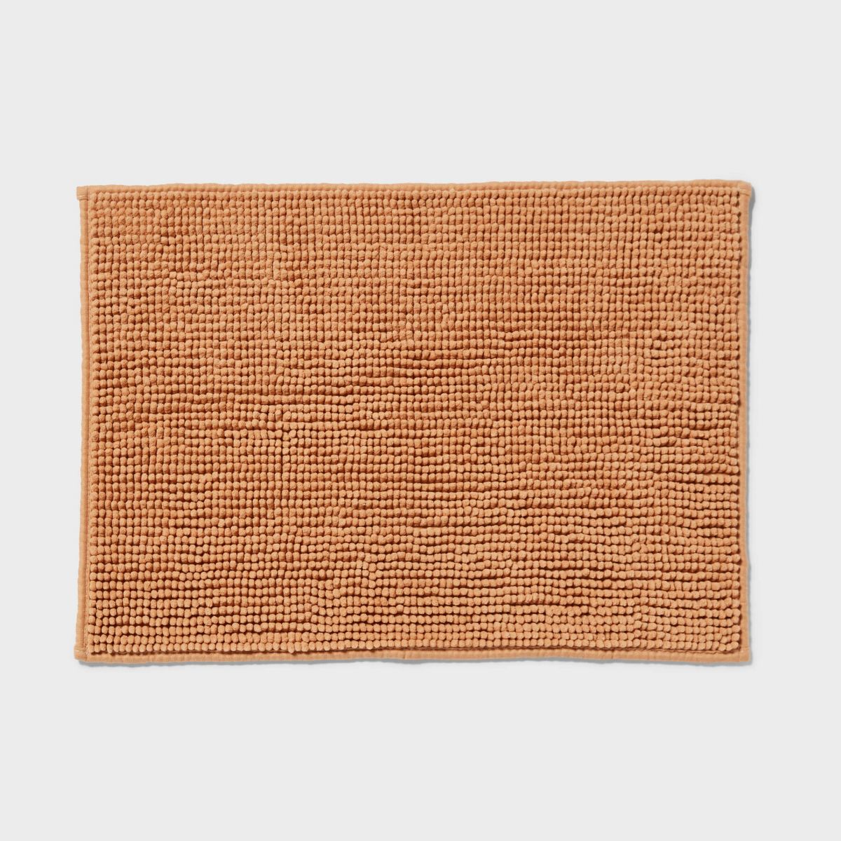 17"x24" Everyday Chenille Bath Rug Black - Room Essentials™: Machine Washable, Tufted Recycled Polyester, Non-Slip Backing