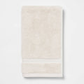 Total Fresh Antimicrobial Hand Towel Tan - Threshold™: 100% Cotton, Low Lint, Machine Washable, Terry Cloth