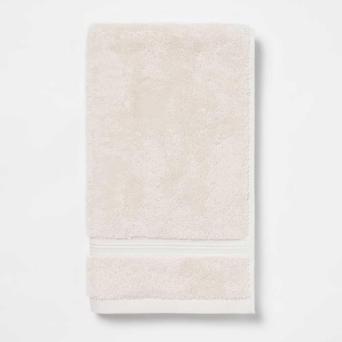 Total Fresh Antimicrobial Hand Towel Tan - Threshold™: 100% Cotton, Low Lint, Machine Washable, Terry Cloth