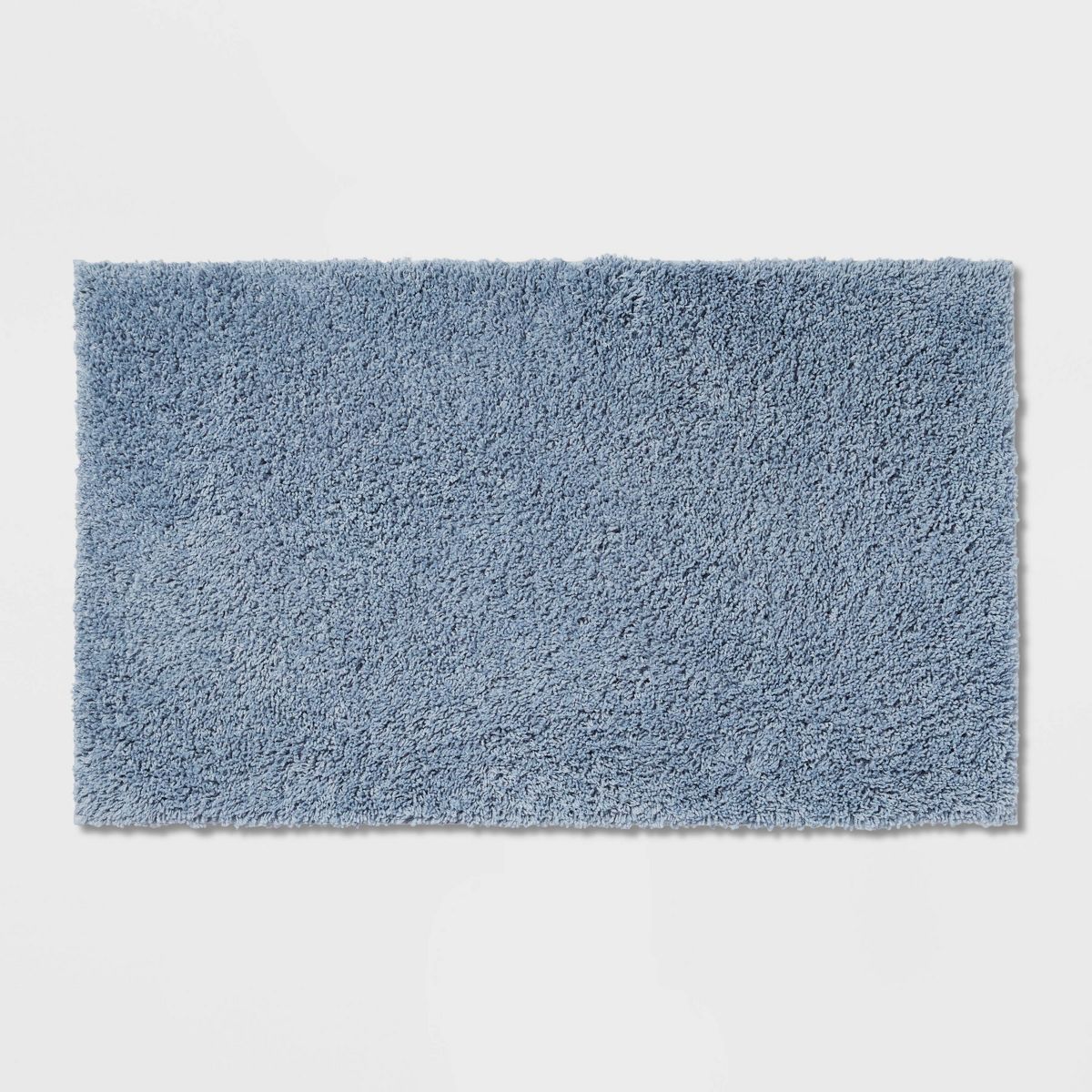 20"x34" Antimicrobial Bath Rug Aqua - Threshold™: Machine Washable, Latex Backed, Tufted Polyester