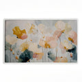 Blossom Abstracts Impression Printed Plush Bathroom Floor Mat, 30" x 18", Made in USA, Ready for Hanging, By Jacky Ngan