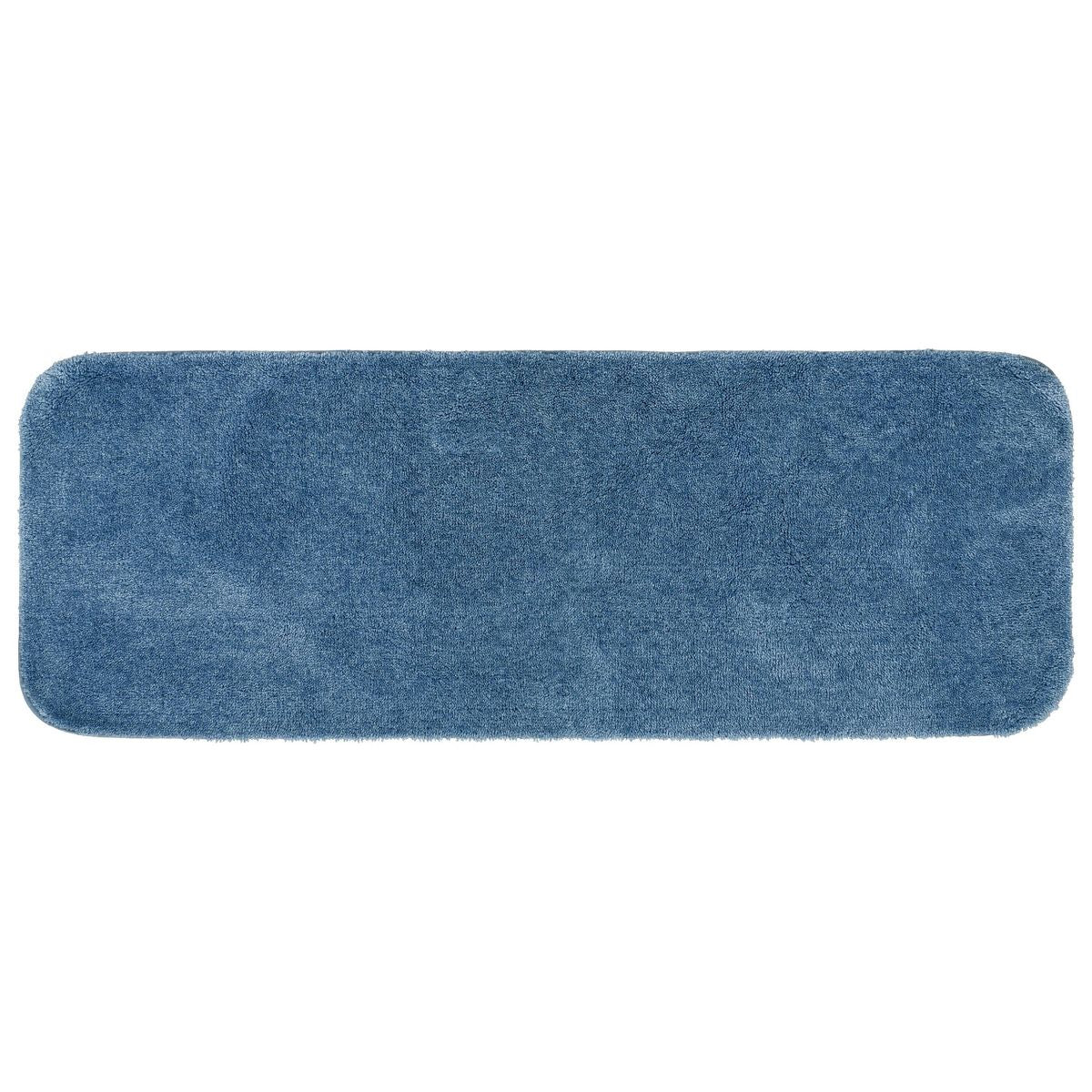 22"x60" Traditional Plush Nylon Washable Bath Rug Basin Blue - Garland Rug