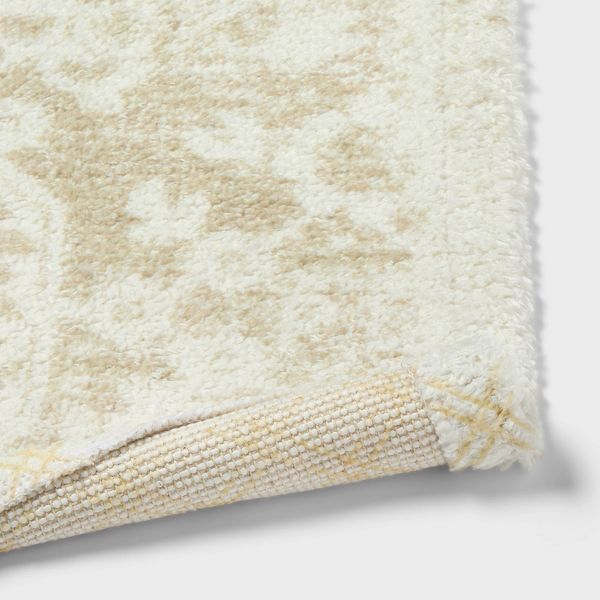 20"x30" Floral Bath Rug Khaki - Threshold™