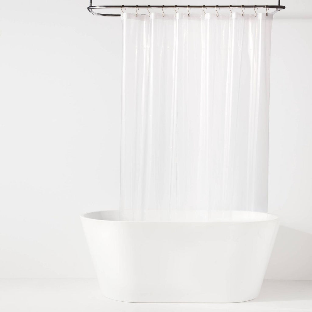 70"x71" Lightweight Color Shower Liner Clear - Room Essentials™