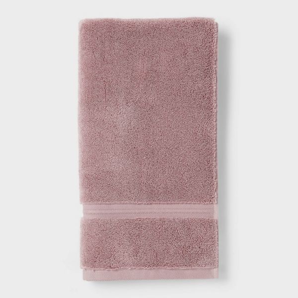 2pk Spa Plush Hand Towel Set Mauve - Threshold™