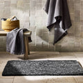 21"x34" Organic Melange Reversible Bath Rug Black - Casaluna™
