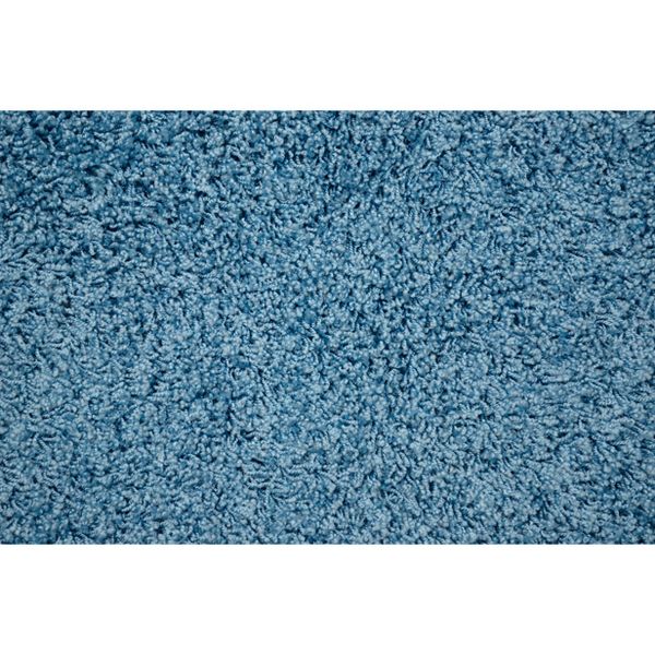 24"x40" Jazz Shaggy Solid Washable Nylon Bath Rug Basin Blue - Garland: Non-Slip, Tufted, Quick-Dry Bath Mat