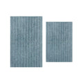 Royal 2 Piece Bathroom Rug Set, Plush Quick-Dry Microfiber Bath Mats, Absorbent, Washable, Rubber Backing, 20x32, 24x40, Blue