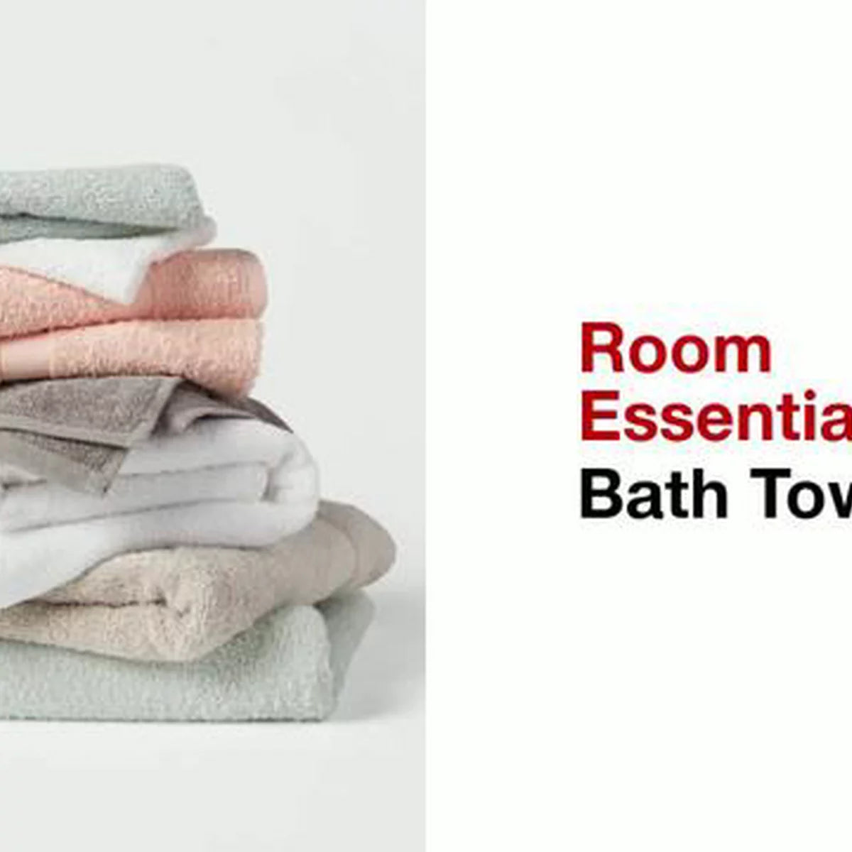 6pk Washcloth Set White - Room Essentials™: Lightweight Cotton-Poly Blend, Terry Construction, Machine Washable