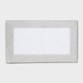20"x34" Fluffy Border Memory Foam Bath Rug Gray - Threshold™