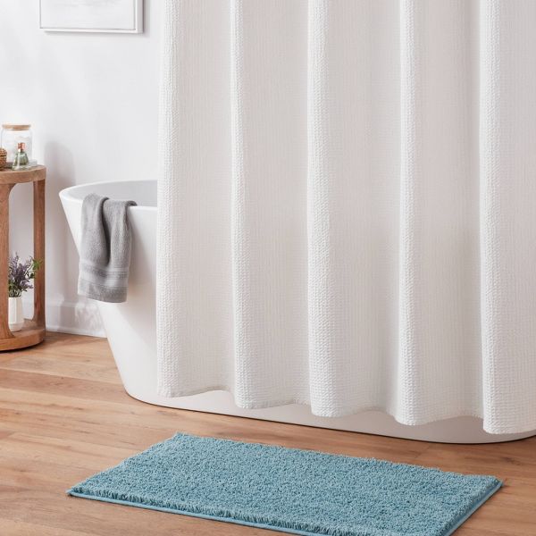20"x34" Performance Plus Plush Non Skid Bath Rug Aqua - Threshold™